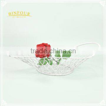 Wrought Iron Wire Storage Basket Fruit Basket Stand as Promotion Gifts photo-3