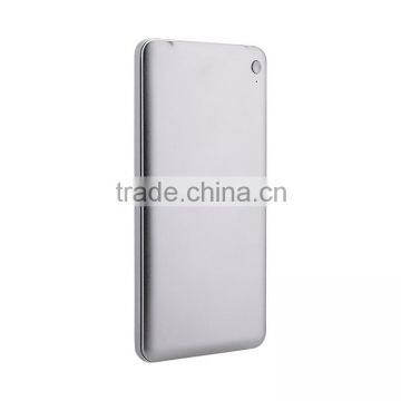 Top quality aluminum metal 7500mah polymer power bank