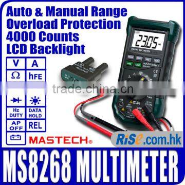 Tester Resistance AC DC Ohm Hz 4000 Counts Voltmeter Mastech MS8268 Multimeter
