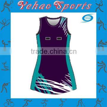 Latest design netball dress cheap price wholesale china factory