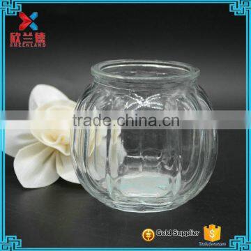 200g clear glass pumpkin jars for candle