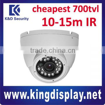 new arrival lowest price metal housing 700tvl ir cctv dome camera