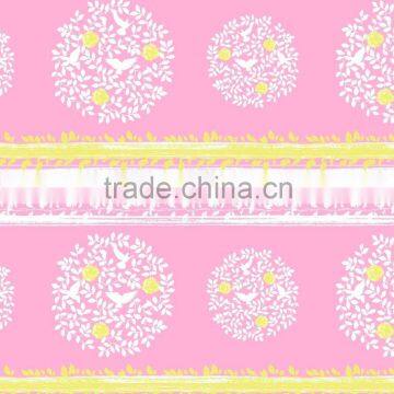 new style flowery printing hookless shower curtain 200