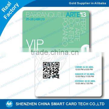 cr80 plastic pvc make qr code membership cards