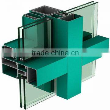 auminum curtain wall safe glass curtain wall