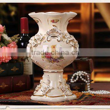 European style chinese Decorative ceramic flower vases for home deco