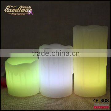 2016 LED dripping candle,wave edge,for wedding,home decoration.