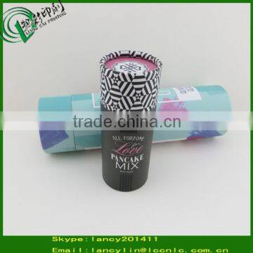 Grey Cardboard Paper Tube for Cosmetic Food Gift Round Box