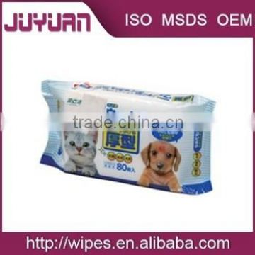 Non-woven material Pre-moistened Ear and Eye Pet Wipes