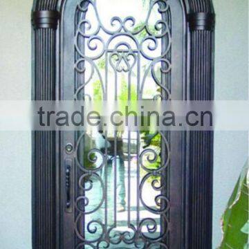 Top-selling hand forged security iron grill door