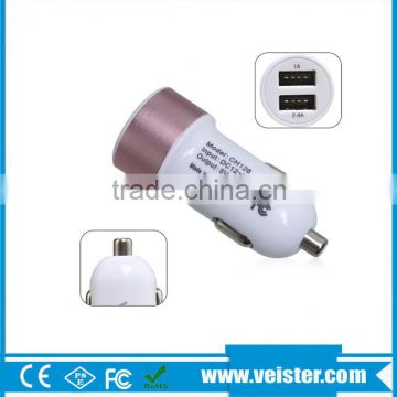 portable dual micro usb car charger