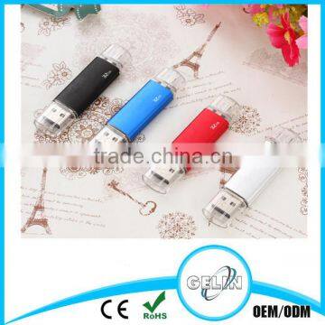 8GB USB 3.0 OTG flash drive with micro USB connector for Android mobile red color