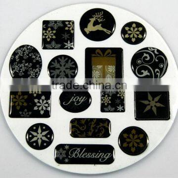 glitter epoxy sticker