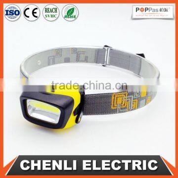 POPPAS T11 AAA operated 3W COB high outdoor waterproof running camping walking headlamp