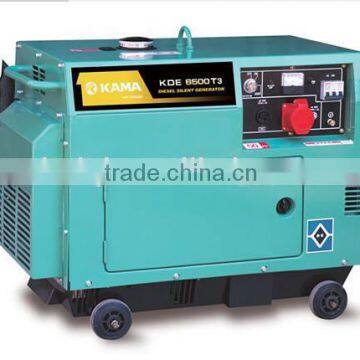 KAMA 6.25/6.875kva Three phase small diesel generator Silent type                        
                                                Quality Choice