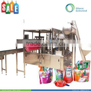 CE Approval Rotary Type Automatic pouch with spout filling equipment