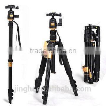 Q555 Portable Magnesium Aluminium Tripod Monopod Tripod+ Ball Head for camera