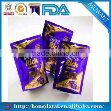 wholesale mini stand uppouch for chocolate packaging