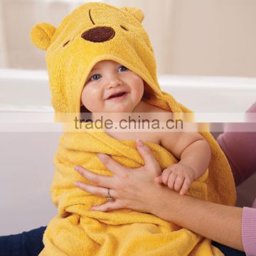 High quality cute cotton hooded baby towel