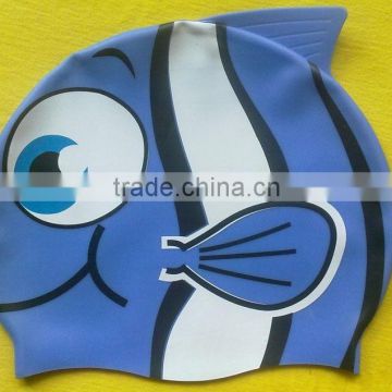 Swimmer Ornament New Bubblefish Cartoon design silicone waterproof swimming caps