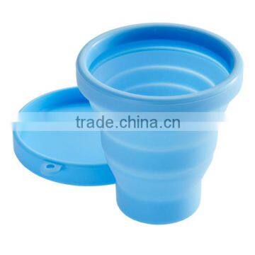 China Supplier Hot Selling High Quality Heat Resistance Folding Silicone Cup