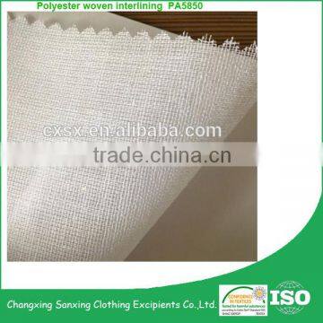 100 Polyester Woven Fusible Interlining Fabric PA5850 photo-2