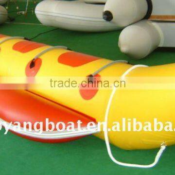 CE PVC material 7 passenger inflatable banana boat for sal