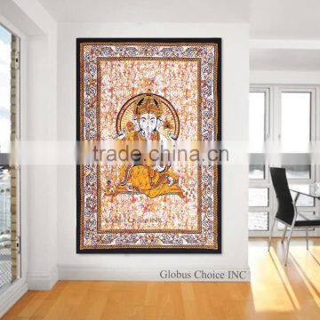 Indian Lord Ganesha wall hanging Hippie Tapestry