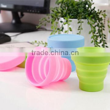 2015 promotional product portable travel camping folding cup