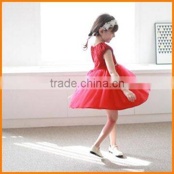 The 2016 Summer Dress Girl Dress Summer Princess Dress Dress Show 63J54 Short Sleeved Lace