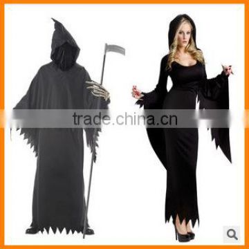 Halloween devil couples dress night wandering ghost witch game clothing dress for men and women.