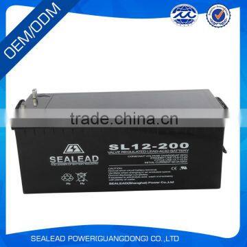 2016 new high efficiency 12V 200Ah solar battery