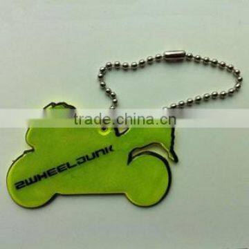 Reflective Soft pvc keychain