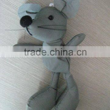 mouse shape reflective zipper tags