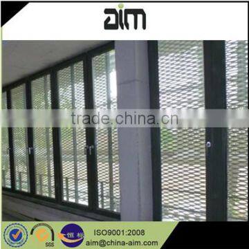 anodized aluminum expanded mesh/ expanded steel mesh/ powder coated decorative expanded metal mesh wall