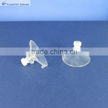 Suction cup clips or suction cup clips to hang sign and merchandising strips or clear suction cup clips