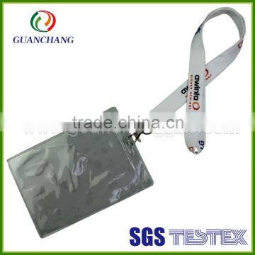 custom sublimation polyester lanyard with id holder