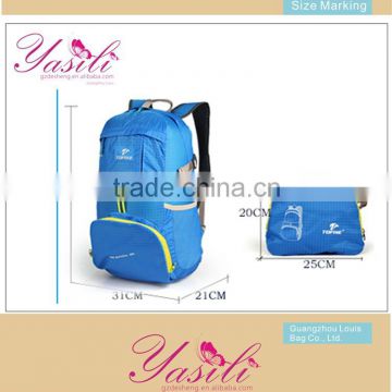 Professional Packing Manufacturer backpack,folding travel backpack from guangzhou,Waterproof sports backpack