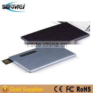 Top selling products 2015 promotional super thin credit card usb flash drive