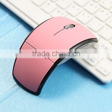 Foldable Mouse 2.4G Computer Gaming Wireless Mouse Pink