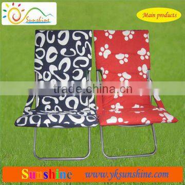 Folding canvas deck chair