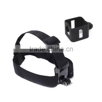 Polaroid head strap with frame housing mount supports for Polaroid Cube and Cube+