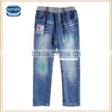 (B6018) 5-13Y Nova kids garment newest design cowboy jeans trousers baby boys jeans for 2015