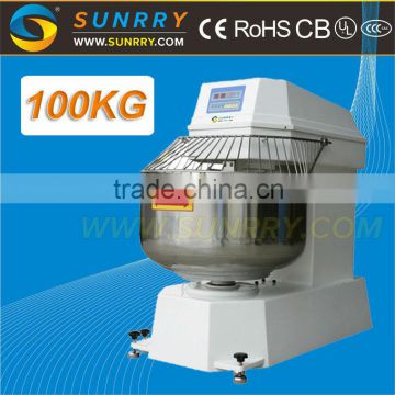 Double Motions and Double Speeds Dough Spiral Mixer 100KG Flour Spiral Dough Mixer for CE (SY-SM100R SUNRRY)