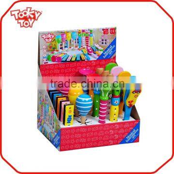 Educational Toy Music Instrument Mini Set Wood Maracas photo-2