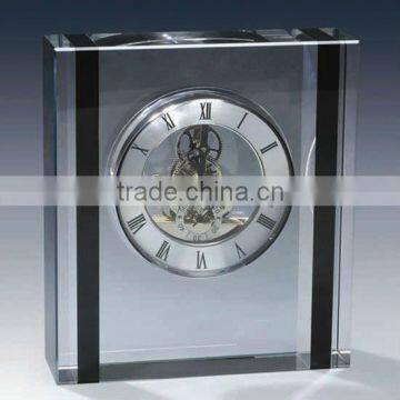 Fashion K9 crystal favors clock with black border