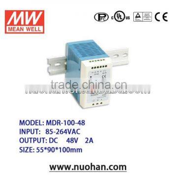 Meanwell 48V 100W Single Output Industrial DIN Rail Power Supply/48v Industrial DIN Rail 100w