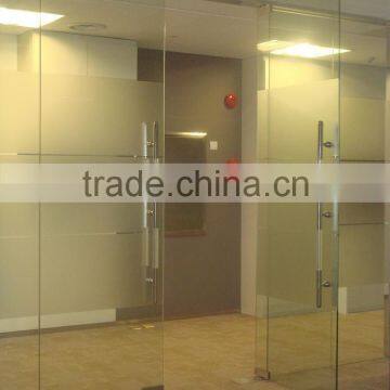 8mm 10mm 12mm 15mm clear tempered glass building office entrance door