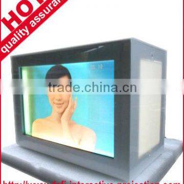 Promoting-good price and high quality, 12.1" Transparent LCD video showcase/Transparent LCD display