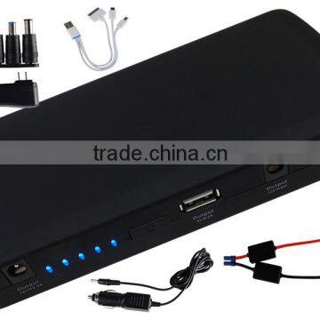 12000mAh 12v 3 in 1 USB Interface, Glare LED Flashlight, 8 Laptop Adapters Emergency12v Mini Emergency Car Jump Starter photo-3